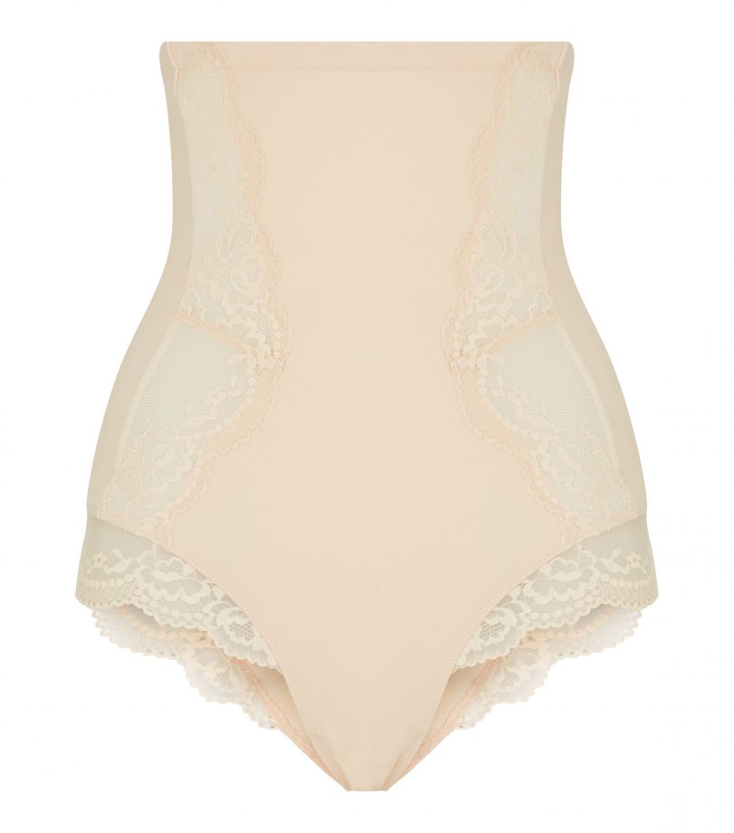 New Look Nude Shapewear Lace Trim High Rise Briefs, £12.99