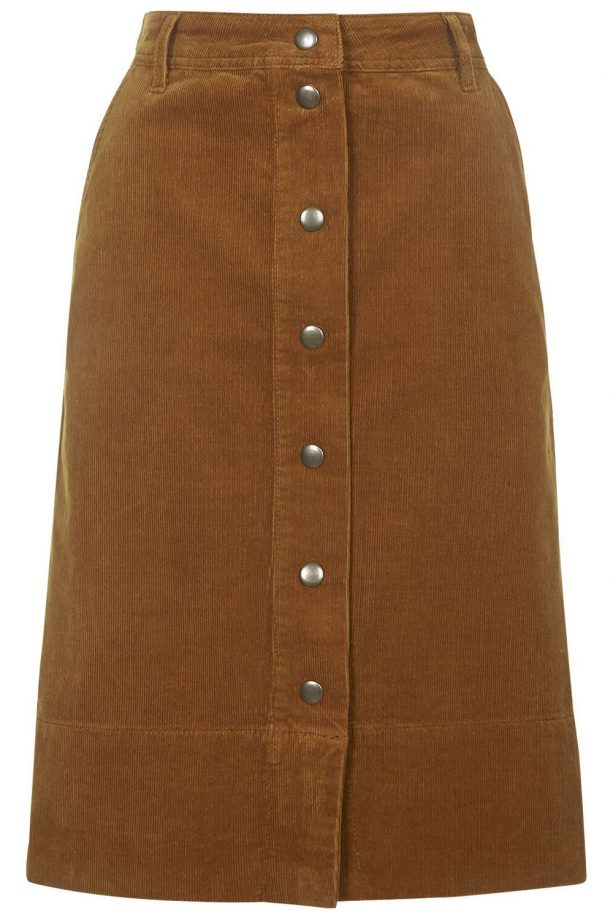 Topshop Button Down Midi Skirt, £35