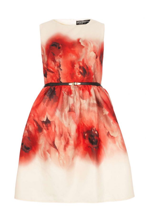 Little Mistress Red Poppy Print Dress, £65
