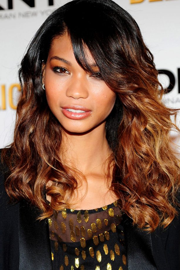 Chanel Iman Gets In On The Ombre Hair Trend, 2011