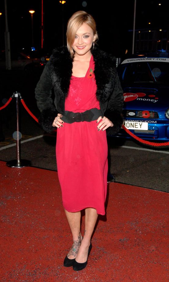 Fearne Cotton Arrives At The Poppy Appeal Event Wearing A Simple Red Midi-Dress, 2005