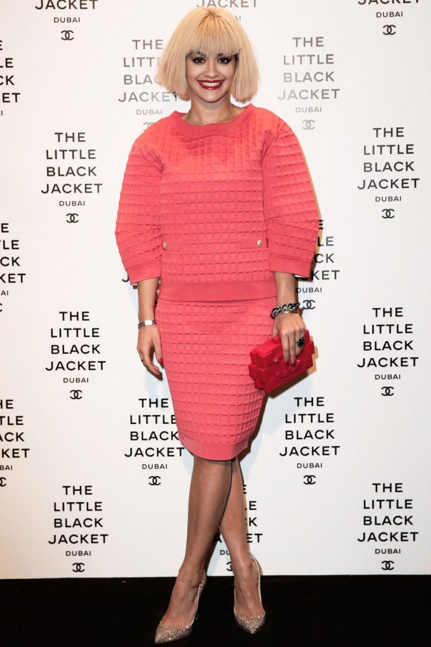 Rita Ora At The Little Black Jacket Exhibition In Dubai, 2013