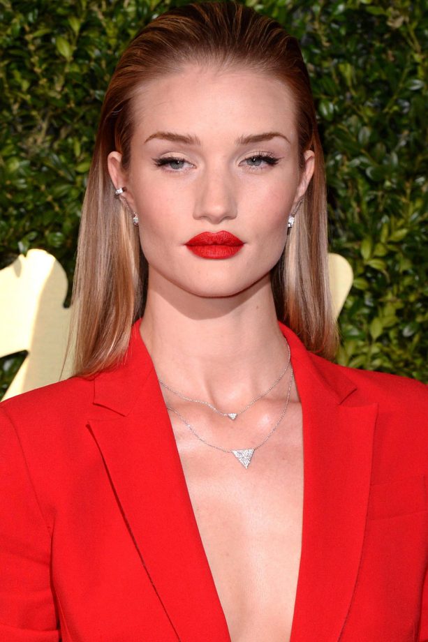 Rosie Huntington-Whiteley With Slicked Back Ombre Locks, 2013