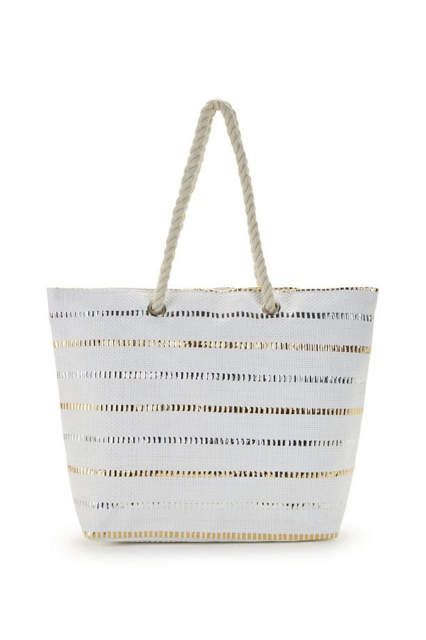Very Metallic Stripe Bag, £15
