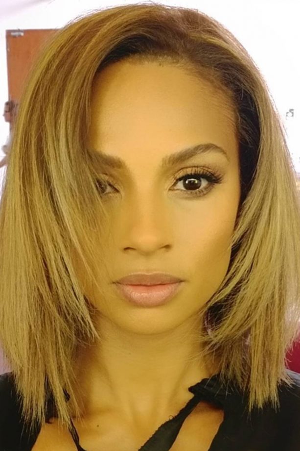 Alesha Dixon Switches From Brunette To Blonde, 2015