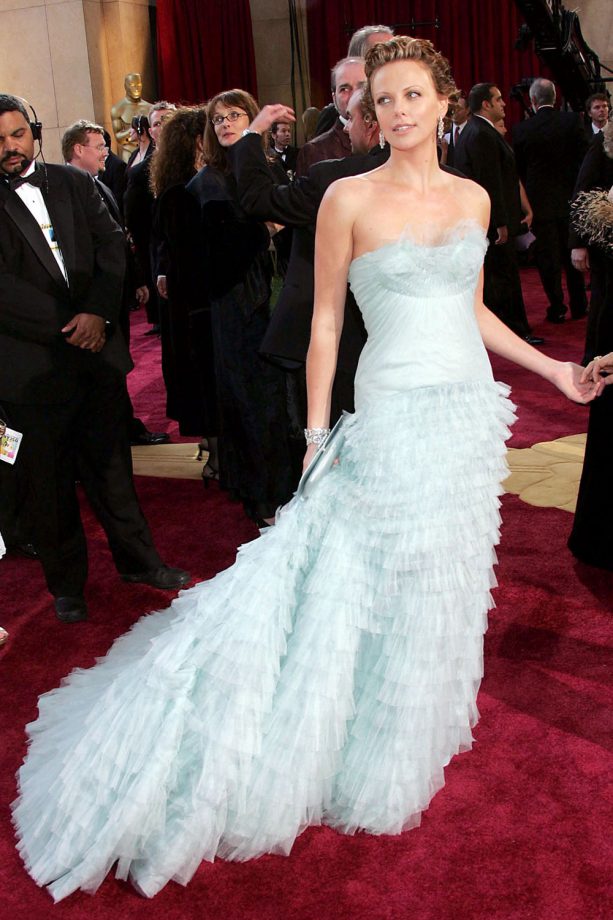 Charlize Theron Pretty In Pastel Ruffles, 2005