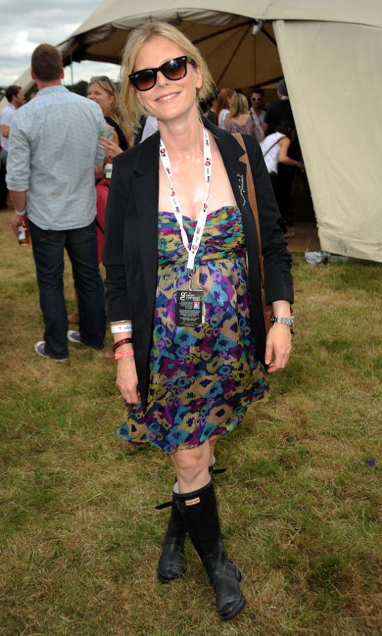 Emilia Fox Had Festival Maternity Wear Down To A Fine Art When She Was Snapped In A Floaty Strapless Tunic At V Festival, 2010