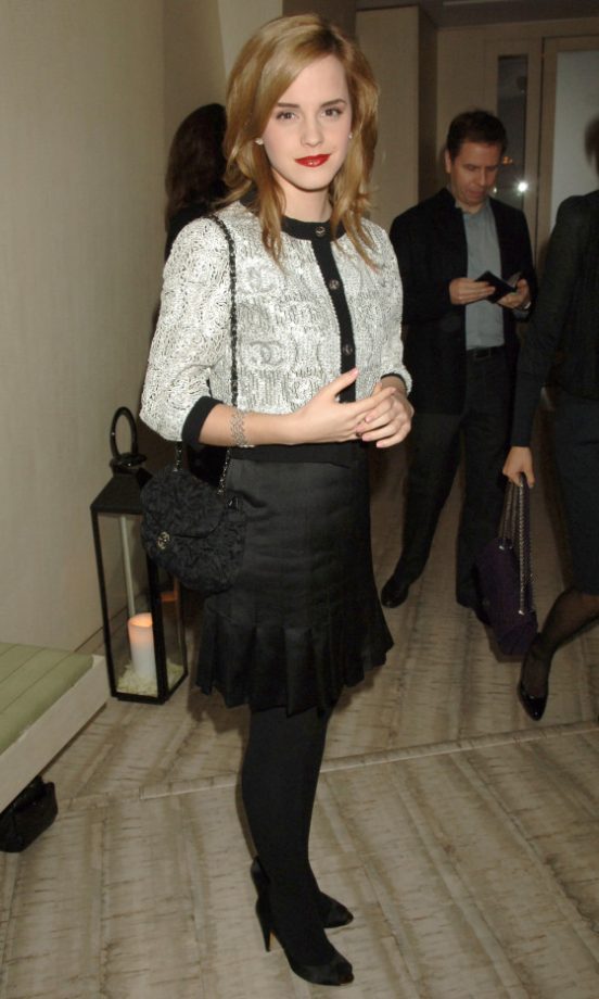 Emma Waston At Karl Lagerfeld's Chanel Private Dinner, 2007