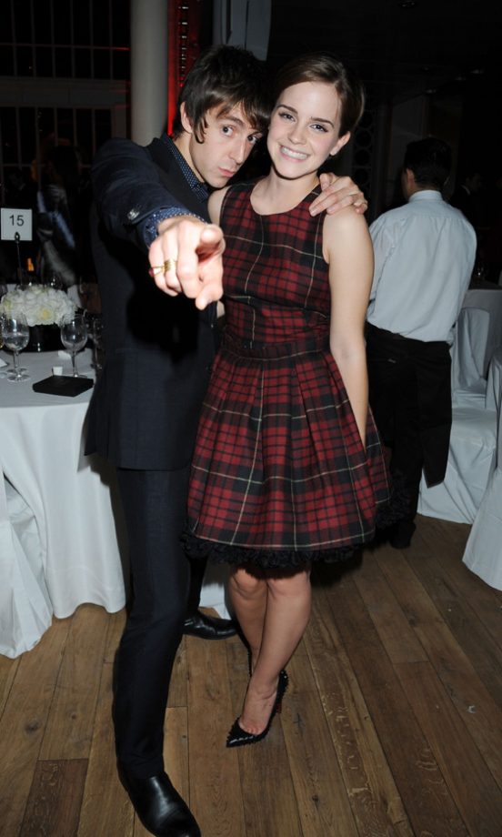 Emma Watson Poses With Miles Kane At The GQ Men Of The Year Awards 2011