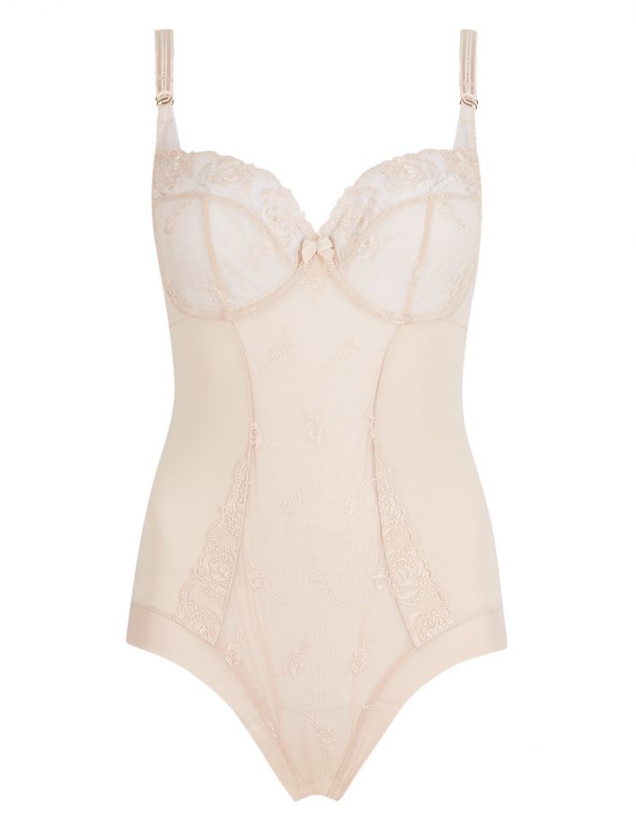 M&S Alicia Embroidered Underwired Body, £29.50