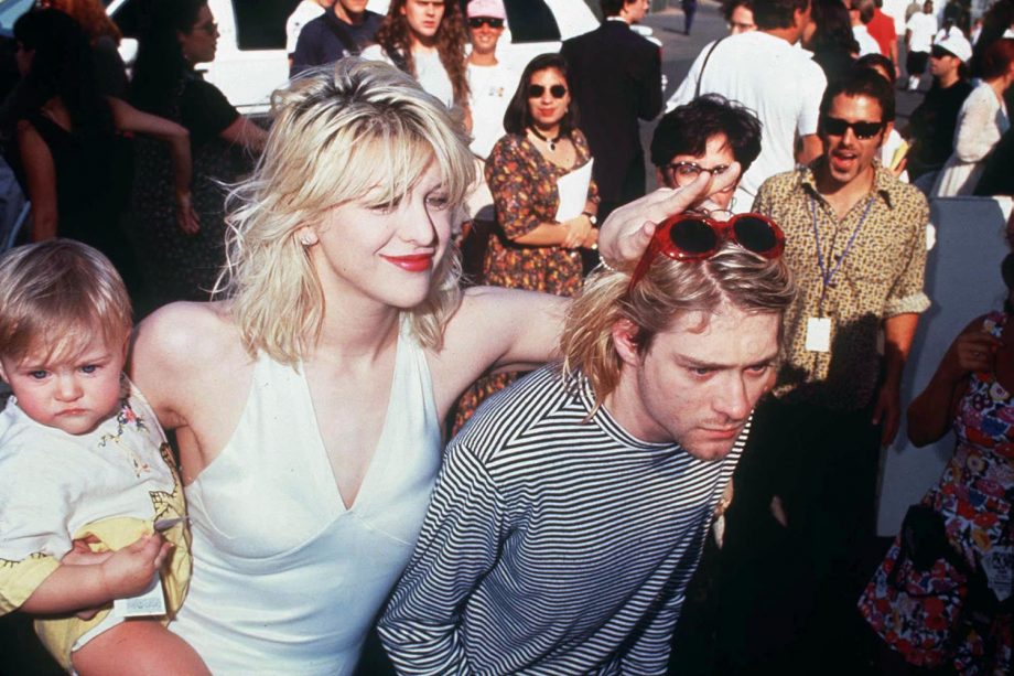 Courtney Love And Husband Kurt Cobain Bring Daughter Frances Bean To The MTV Awards, 1993