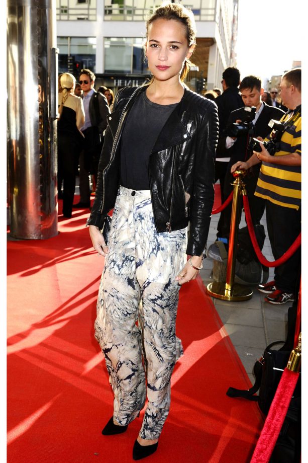 Alicia Vikander at the premiere for 'Vi' in Stockholm, 2013
