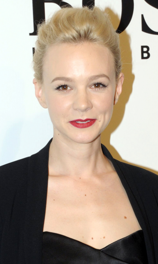 Carey Mulligan Puts Her Blonde Hair Up For A Sophisticated Look, 2013