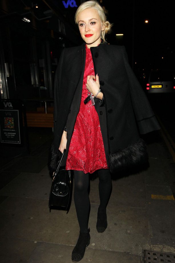 Fearne Cotton Arriving At The 'Celebrity Juice' Wrap Party, 2013
