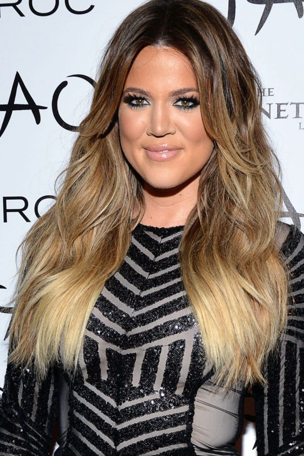 Khloe Kardashian Works An Awesome Blow Dry For Her Birthday Party At TAO Nightclub, 2014