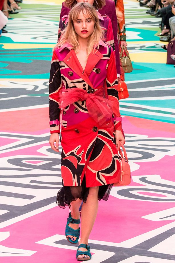 Suki Waterhouse Hits The Burberry Catwalk During London Fashion Week, 2014