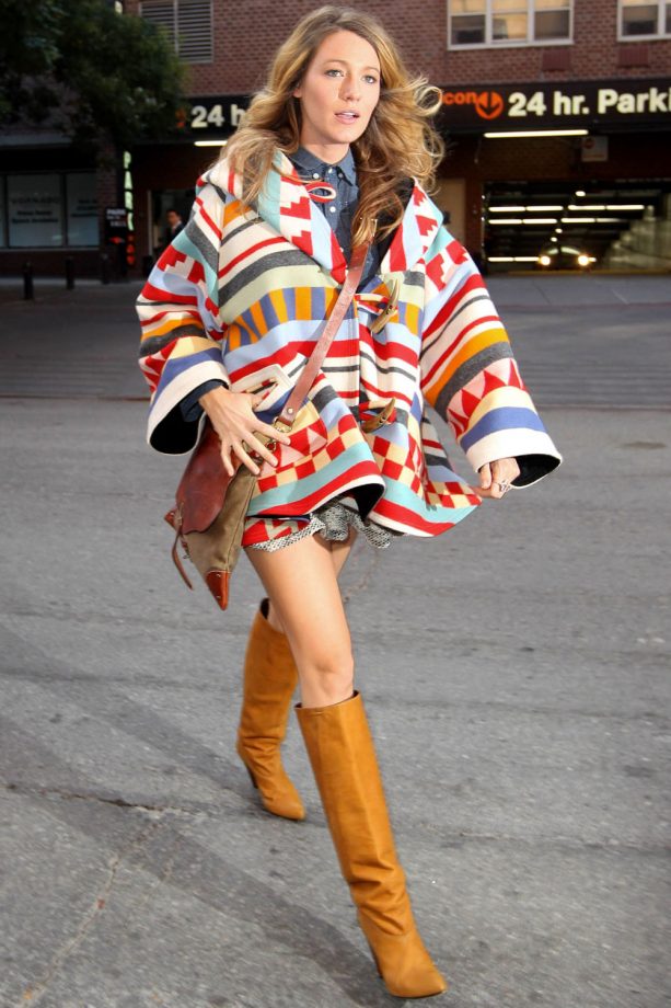 Blake Lively Does Boho Maternity Style Out And About In New York, 2014