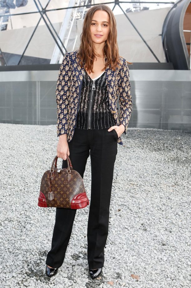 Alicia Vikander at a Louis Vuitton show, 2015