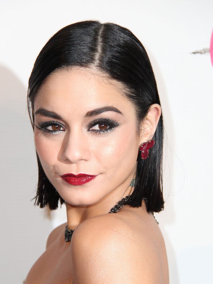 Vanessa Hudgens Sports A Wet Look Bob, 2015