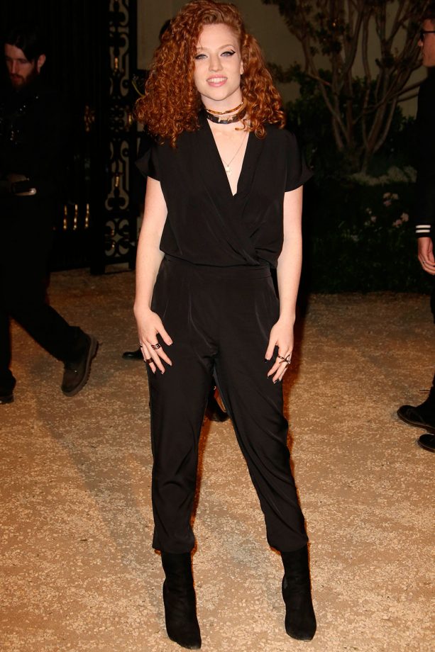 Jess Glynne Wears A Black Jumpsuit Out And About In LA, 2015