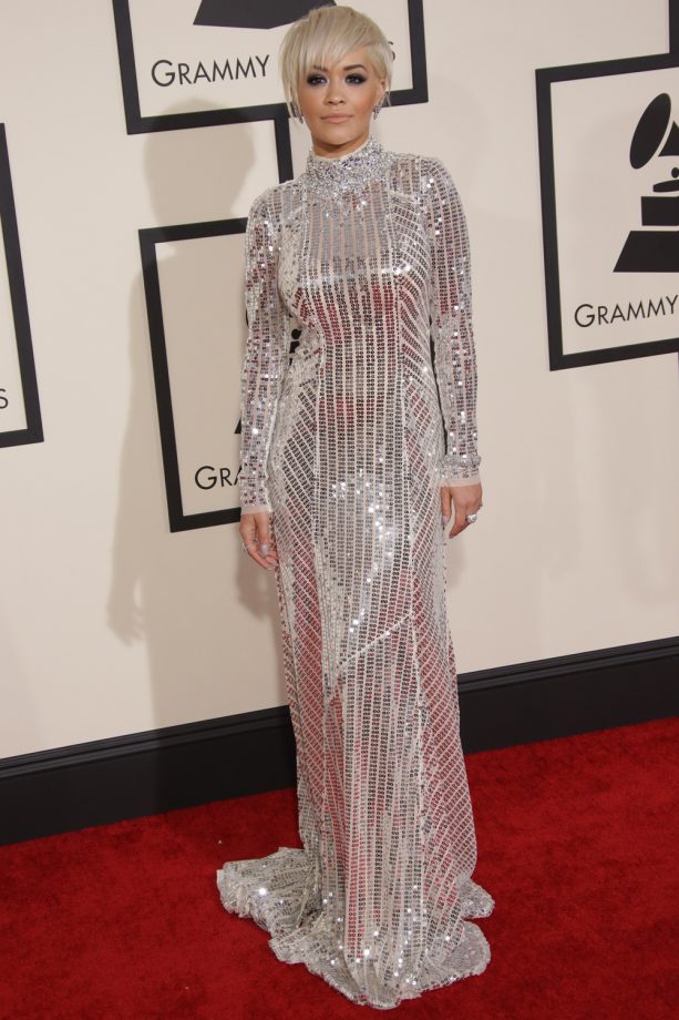 Rita Ora At The Grammy Awards In LA, 2015