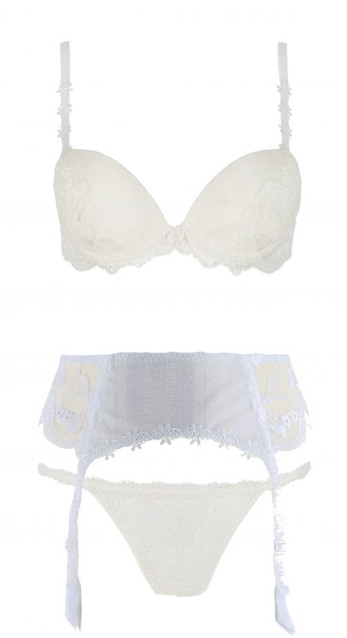 Figleaves Simone Perele Amour Bra £69, Suspender £50