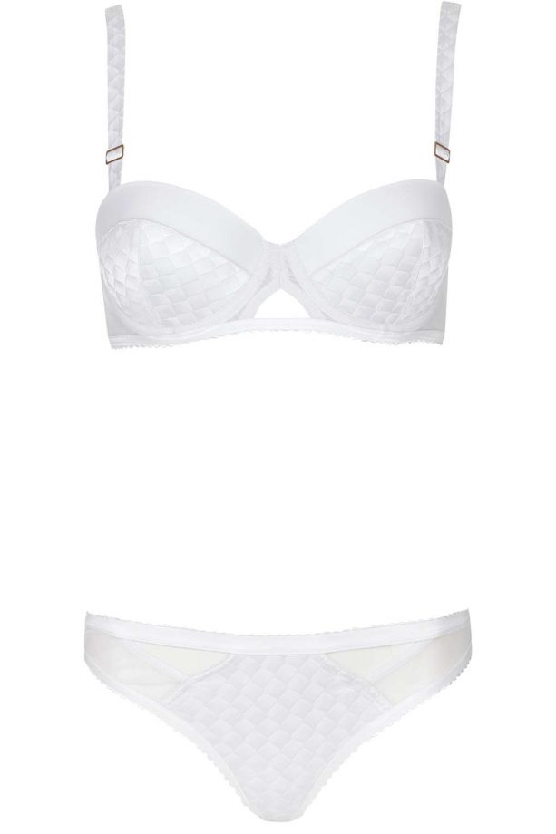 Topshop Jacquard Balconette Bra And Jacquard Thong, £26