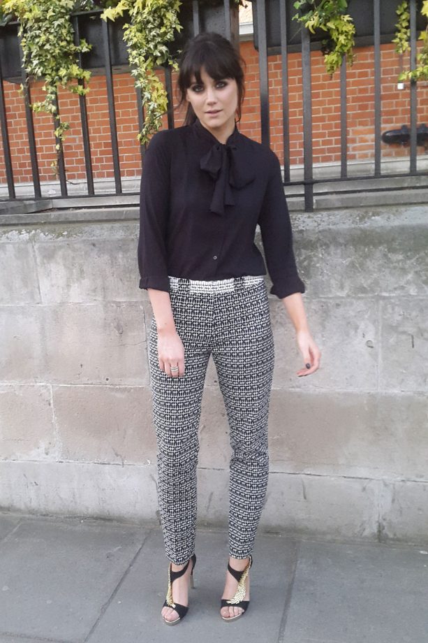 Lilah Parsons In Her London Fashion Week Look, 2015
