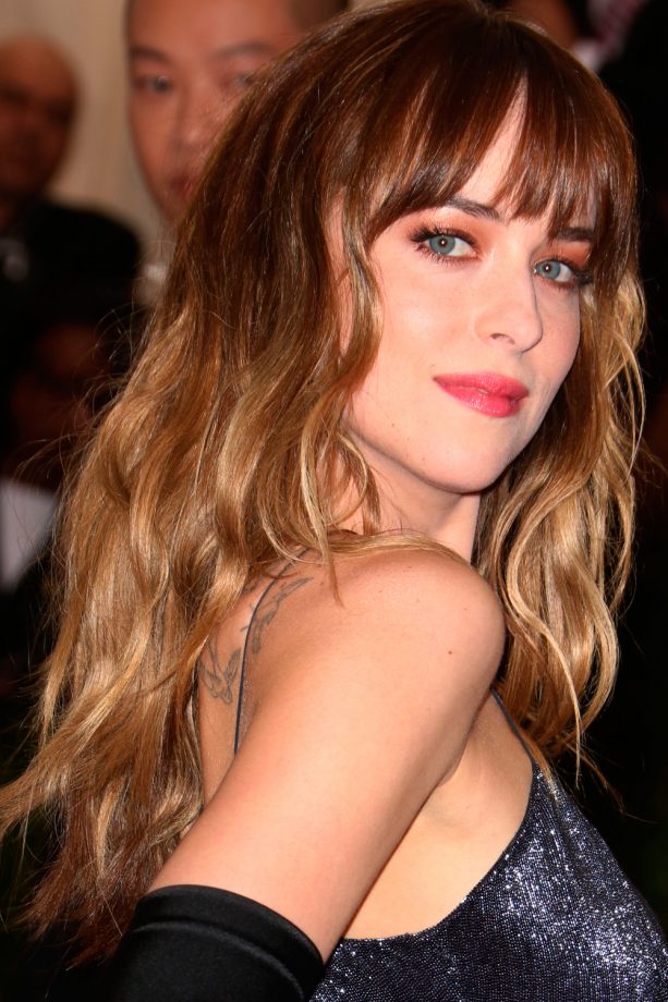 Dakota Johnson Does Choppy Layers At The Met Ball In New York, 2014