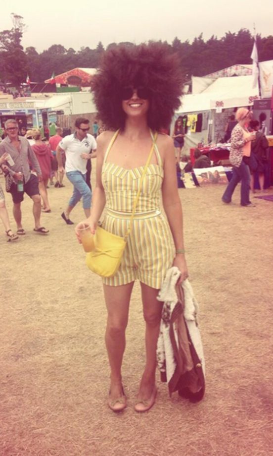Dawn Porter Rocks A Retro Wig At Latitude. Suits You, Mrs (O') P! 2013