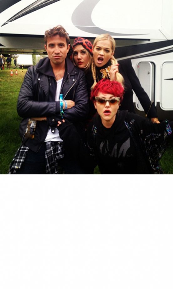 Nick Grimshaw, Rita Ora And Jamie Winstone Punk Up For Glastonbury. Good Hair Jamie, Good Hair, 2013