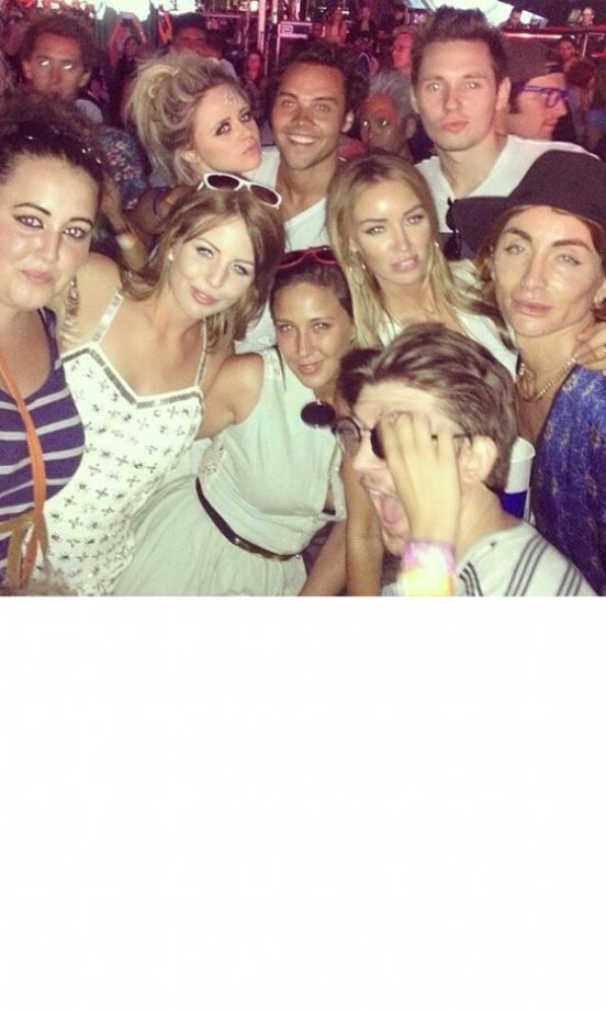 Andy Jordan, Emily Atack, Lauren Pope, Lydia Bright And Tom Kilbey Rave It Up At Wireless, 2013
