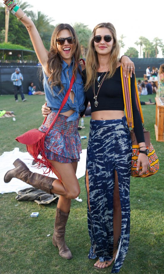 Alessandra Ambrosio And Ana Beatriz Barros Show Off Their Hot Model Bodies At Coachella, 2013