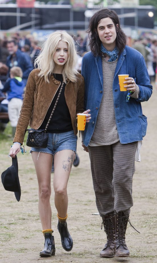Peaches Geldof And Thomas Cohen Are A Power Couple When It Comes To Thick Festival Locks At Glastonbury, 2013