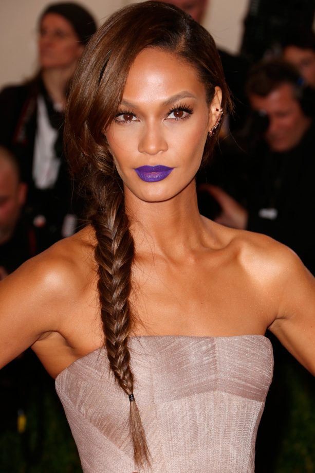 Joan Smalls Gets Edgy With A Rapunzel Plait At The Met Ball In New York, 2014