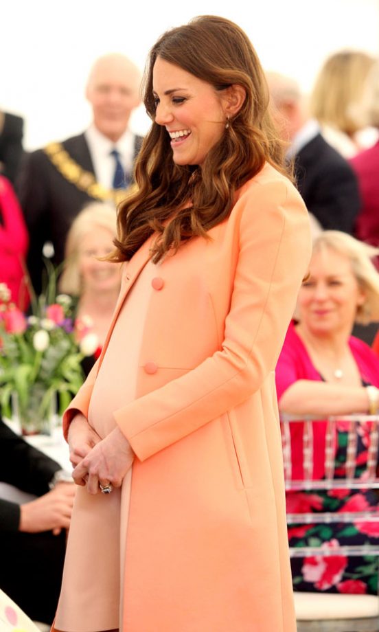Kate Middleton, Duchess Of Cambridge, Wearing Tara Jarmon, On A Visit To Naomi House Children's Hospice, Hampshire, 2013