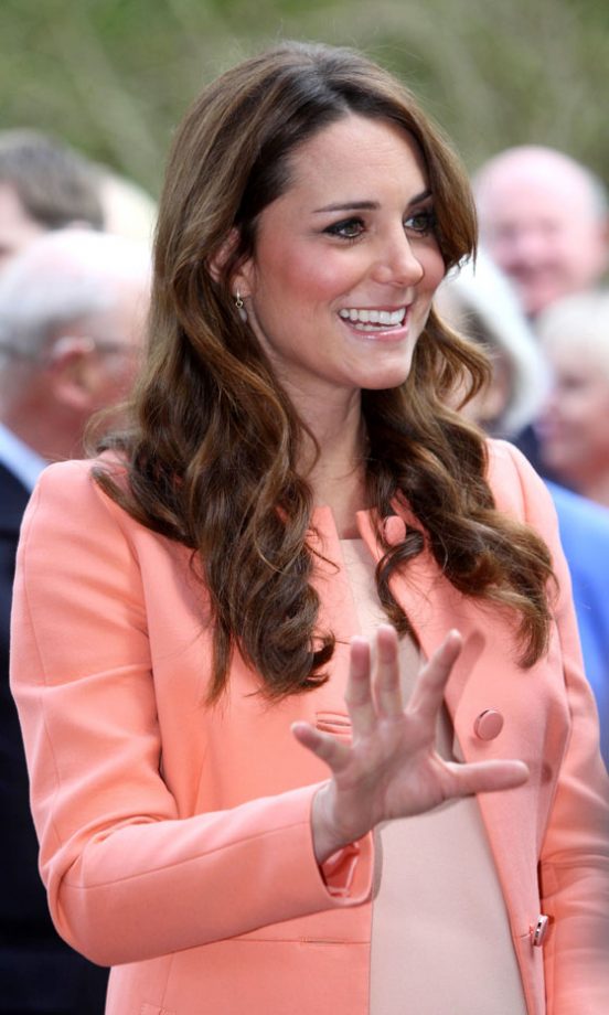 Kate Middleton, Duchess Of Cambridge, Wearing Tara Jarmon, On A Visit To Naomi House Children's Hospice, Hampshire, 2013