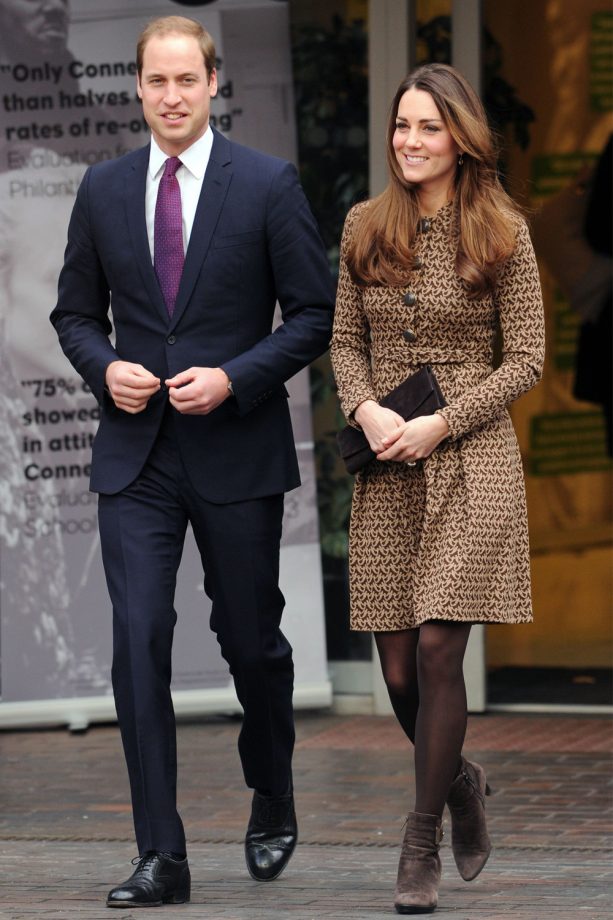 The New Parents Look Smart In A Complimentary Suit And Dress At The Only Connect Crime Prevention Charity, November 2013