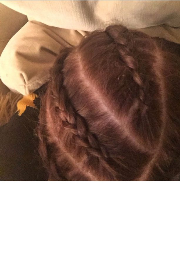 Lena Dunham Works Boxing Cornrows On Instagram, 2015