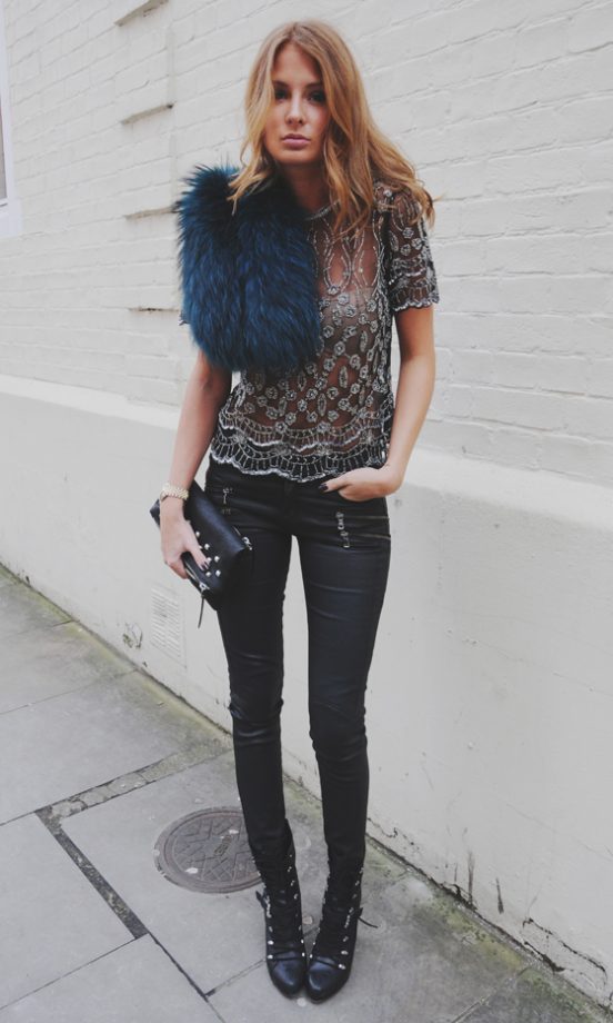 Millie Mackintosh Is Elegant In An Embellished Virgos Lounge Top And An Emerald Stole By Charlotte Simone, 2013