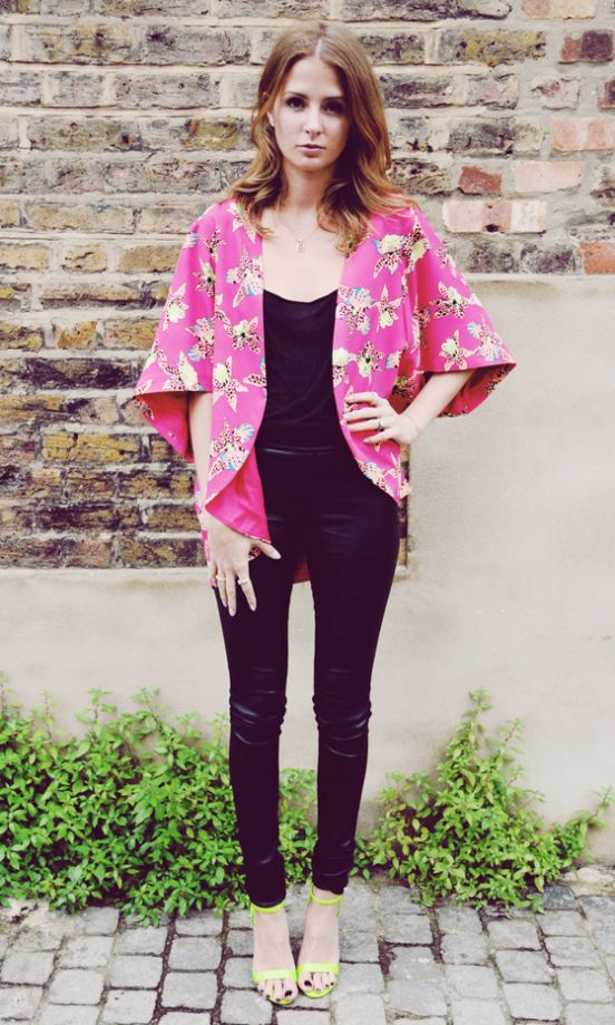 Millie Mackintosh Packs A Pretty Punch In A Pink Biba Kimono, 2013