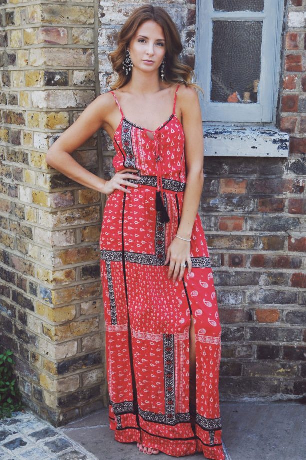 Millie Mackintosh Looks Beautiful In A Miss Selfridge Boho Maxi Dress, 2013