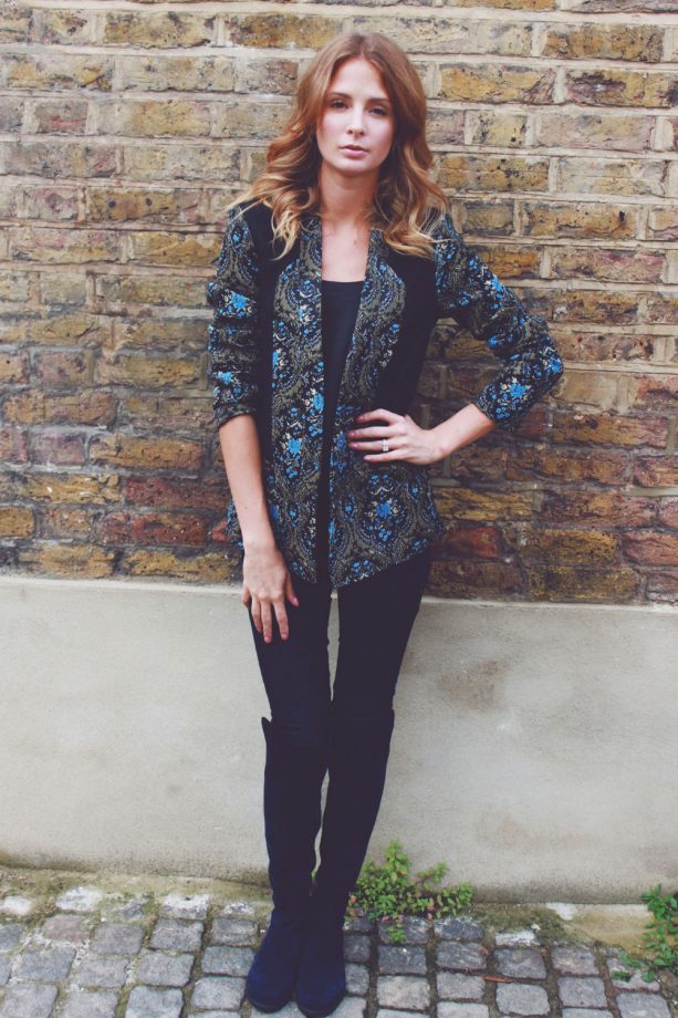 Millie Mackintosh Looks Perfect In A River Island Printed Jacket, 2013