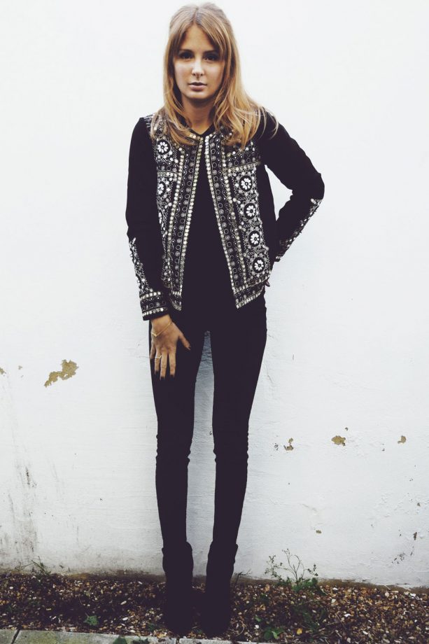 Millie Mackintosh Works The Statement Jacket Trend, 2014