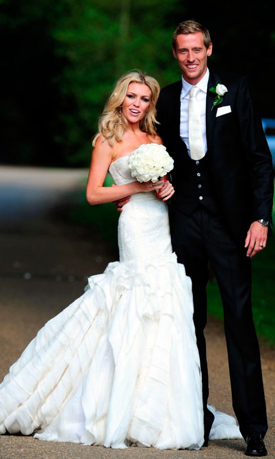 Abbey Clancy Wed Footballer Peter Crouch In A Wedding Dress By Giles Deacon, 2011