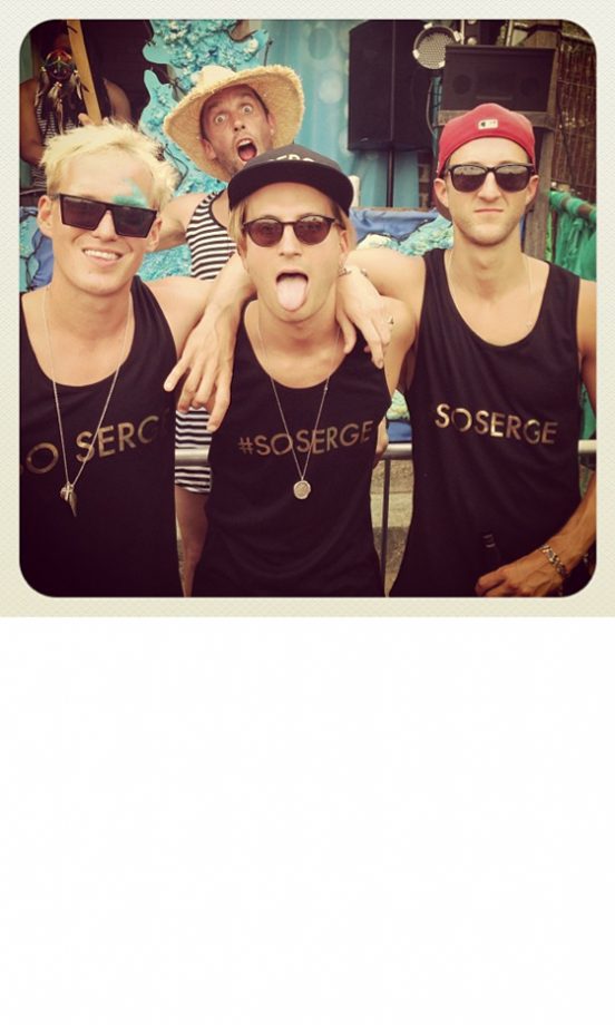 Jamie Laing And Oliver Proudlock At A Festival, 2013