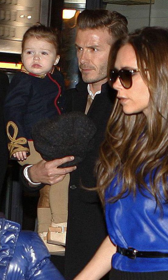 David Beckham and Victoria Take The Kids Out For A Day In France, 2013