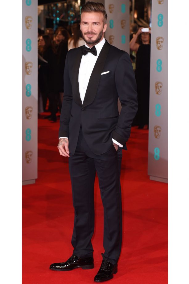 David Beckham Looking Drop Dead Gorgeous At The BAFTA's, 2015