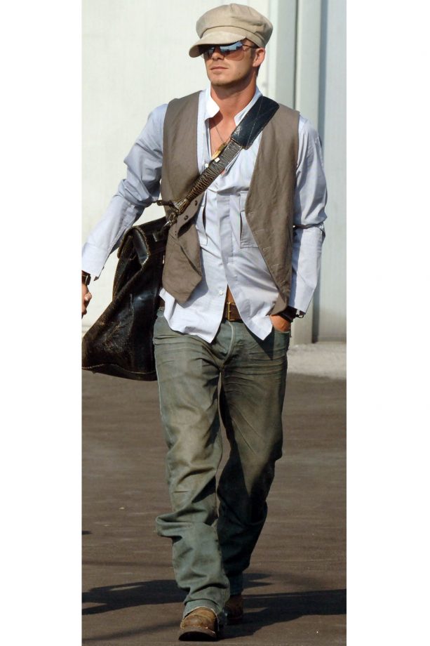 David Beckham Taking His Brit Look Very Seriously, 2006