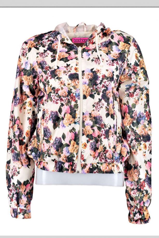 Boohoo Alyssa Floral Festival Bomber, £18
